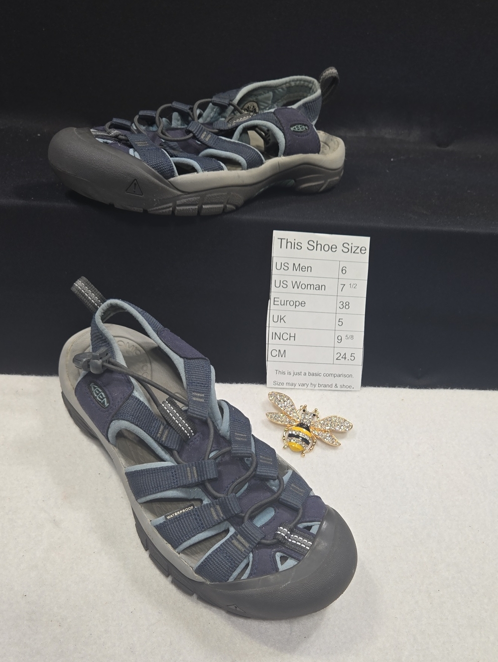 Keen Women's Newport H2 Water Sandals in Blue and Gray